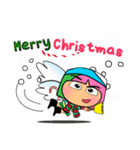 Moji.17 Merry Christmas.（個別スタンプ：35）