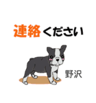 野沢さんが使う名前スタンプ・子犬イラスト（個別スタンプ：12）