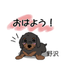 野沢さんが使う名前スタンプ・子犬イラスト（個別スタンプ：18）
