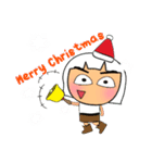 Mena Shiba.17Merry Christmas.（個別スタンプ：3）