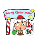 Mena Shiba.17Merry Christmas.（個別スタンプ：16）