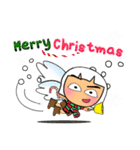 Mena Shiba.17Merry Christmas.（個別スタンプ：35）