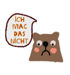 Bear love you so much (Deutsch)（個別スタンプ：4）