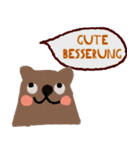 Bear love you so much (Deutsch)（個別スタンプ：26）