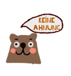 Bear love you so much (Deutsch)（個別スタンプ：35）