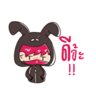 The Pink Rabbit Ninja Speak（個別スタンプ：1）