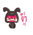 The Pink Rabbit Ninja Speak（個別スタンプ：12）