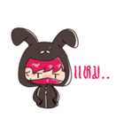 The Pink Rabbit Ninja Speak（個別スタンプ：13）