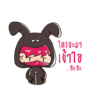 The Pink Rabbit Ninja Speak（個別スタンプ：16）