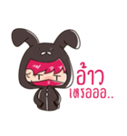 The Pink Rabbit Ninja Speak（個別スタンプ：20）