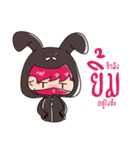 The Pink Rabbit Ninja Speak（個別スタンプ：21）