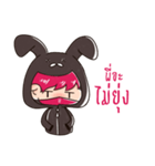 The Pink Rabbit Ninja Speak（個別スタンプ：23）