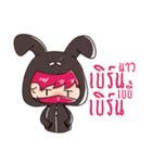 The Pink Rabbit Ninja Speak（個別スタンプ：24）