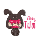 The Pink Rabbit Ninja Speak（個別スタンプ：25）