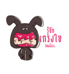 The Pink Rabbit Ninja Speak（個別スタンプ：26）