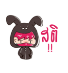 The Pink Rabbit Ninja Speak（個別スタンプ：27）