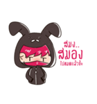 The Pink Rabbit Ninja Speak（個別スタンプ：28）