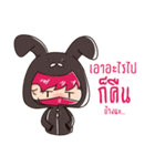 The Pink Rabbit Ninja Speak（個別スタンプ：32）