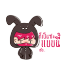 The Pink Rabbit Ninja Speak（個別スタンプ：34）