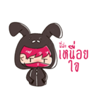 The Pink Rabbit Ninja Speak（個別スタンプ：35）