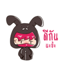 The Pink Rabbit Ninja Speak（個別スタンプ：37）