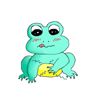 Q Lovely Frog（個別スタンプ：3）