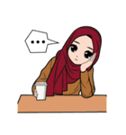 Hijab and girl（個別スタンプ：13）