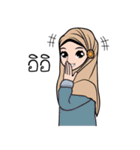 Hijab and girl（個別スタンプ：35）