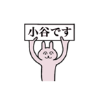 小谷さん 名字スタンプ（個別スタンプ：1）