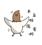 Brown chick--black tolinosuke（個別スタンプ：4）