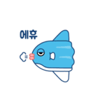 SunFish Emoji -Korean（個別スタンプ：21）