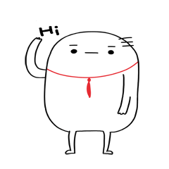 [LINEスタンプ] Deadpan Man with his Colorful Life