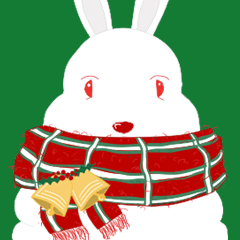 [LINEスタンプ] Rabbit Christmasの画像（メイン）