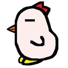 [LINEスタンプ] ニワトリ？みたいな生物。第2弾。