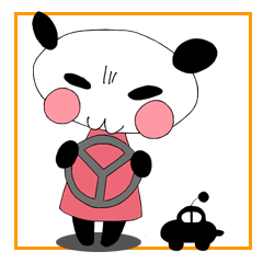 [LINEスタンプ] タクシーサイトのタクシーパンダスタンプ
