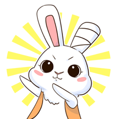 [LINEスタンプ] A day in the bunny-verseの画像（メイン）
