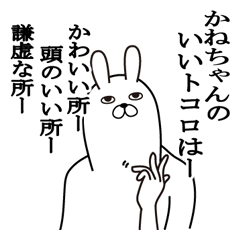 [LINEスタンプ] かねちゃんが使う面白名前スタンプ