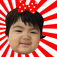 [LINEスタンプ] Baby Chanya Cute Little Girl