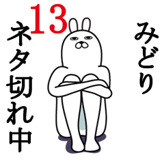 [LINEスタンプ] みどりが使う面白名前スタンプ13