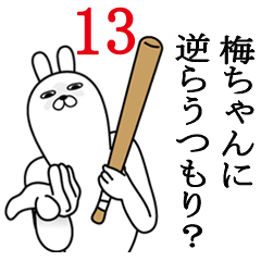 [LINEスタンプ] 梅ちゃんが使う面白名前スタンプ13