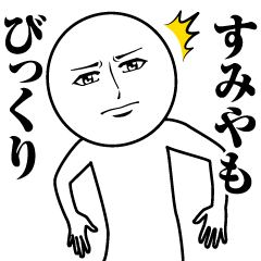 [LINEスタンプ] すみやの真顔の名前スタンプ