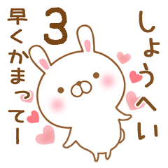 [LINEスタンプ] 大好きなしょうへいに送るスタンプ3