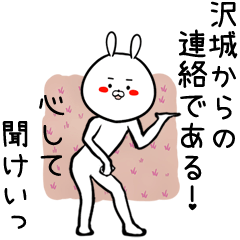 [LINEスタンプ] 沢城専用の面白なまえスタンプ