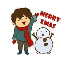 [LINEスタンプ] 可愛いクリスマスのちび by Leen Jay