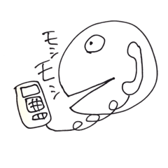 [LINEスタンプ] モシモシ丸の電話対応