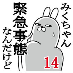 [LINEスタンプ] みくちゃんが使う面白名前スタンプ14