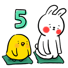 [LINEスタンプ] Lazy Rabbit ＆ Mr.Chu 5