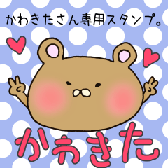 [LINEスタンプ] かわきたさん専用スタンプの画像（メイン）