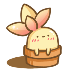 [LINEスタンプ] Shy plant