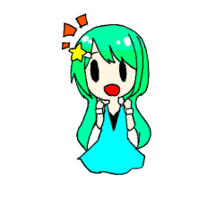 [LINEスタンプ] 星好きな女の子